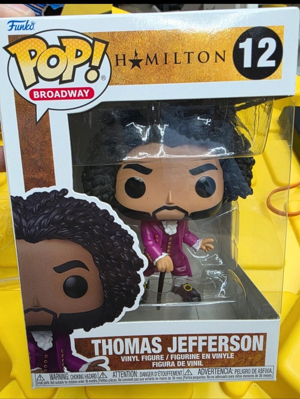 Funko Hamilton Thomas Jefferson Pop! Vinyl Figurine - Purple, Black, Brown